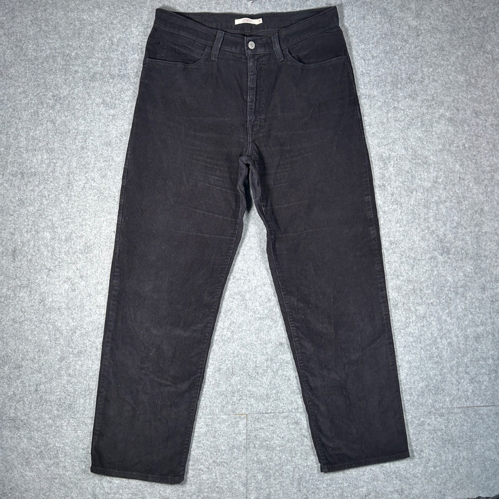 Levi's Corduroy Pants Womens 31(32x29) Black '94 Baggy‎ High Rise Casual retro